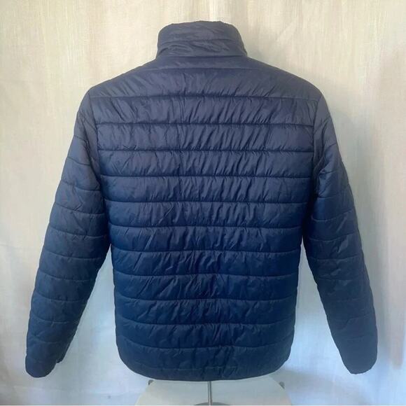 Men’s Goodfellow & Co. Water Resistant Navy Blue Bomber Puffer Jacket Size M - Picture 3 of 4
